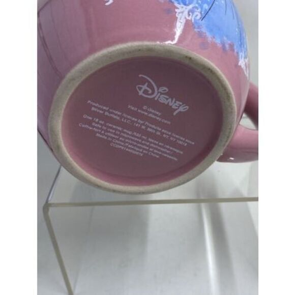 Disney Store Princess Pink 18 oz Ceramic Coffee Cup Mug Ariel Belle Cinderella - Picture 4 of 4